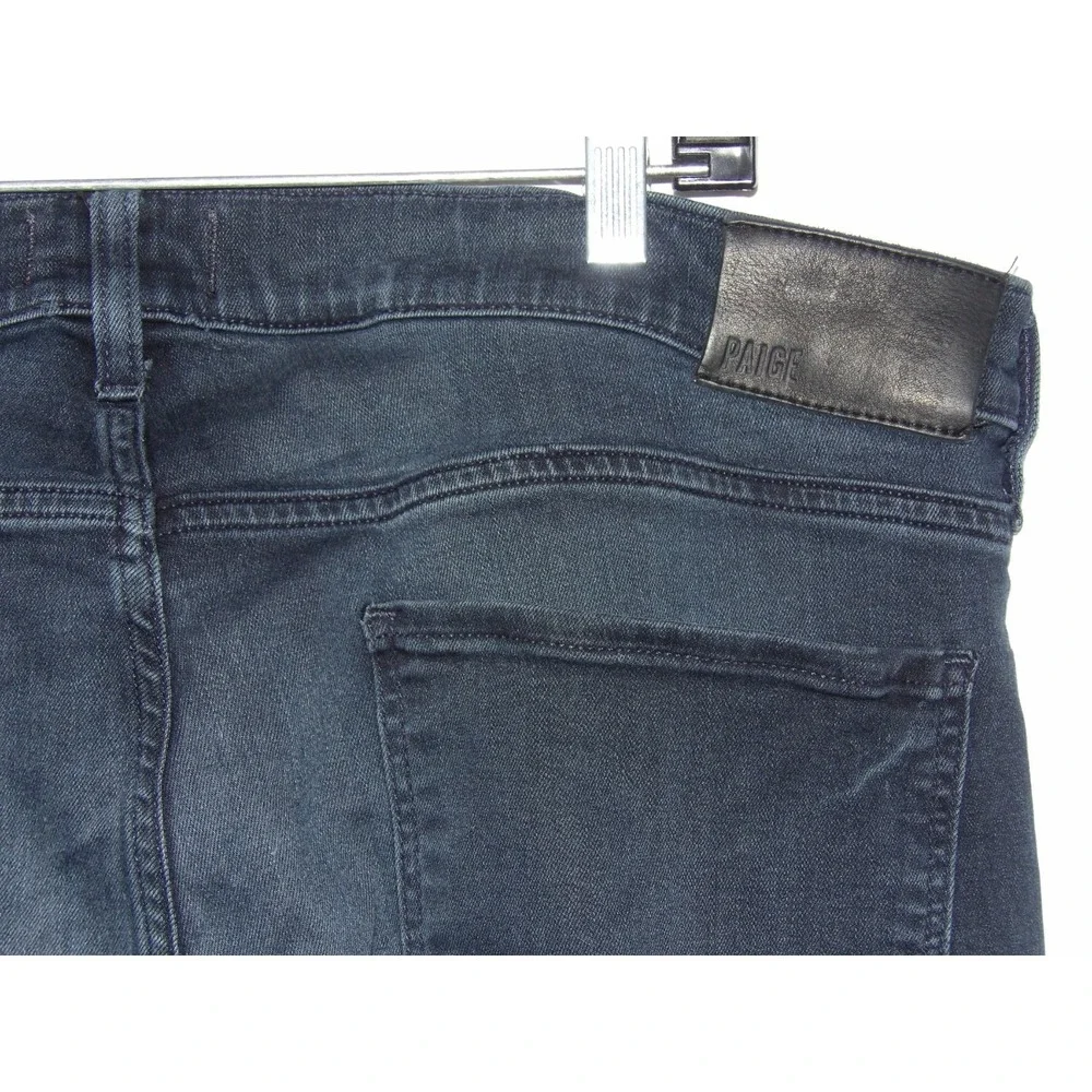 PAIGE Dark Wash Stretch FEDERAL Slim Straight Leg Denim Jeans Men's 38 X 30